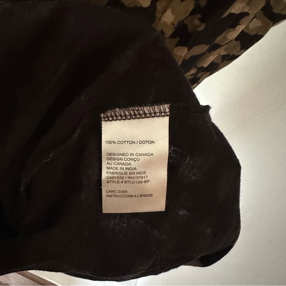 Brunette the label leopard print tshirt dress M/L - Picture 4 of 5